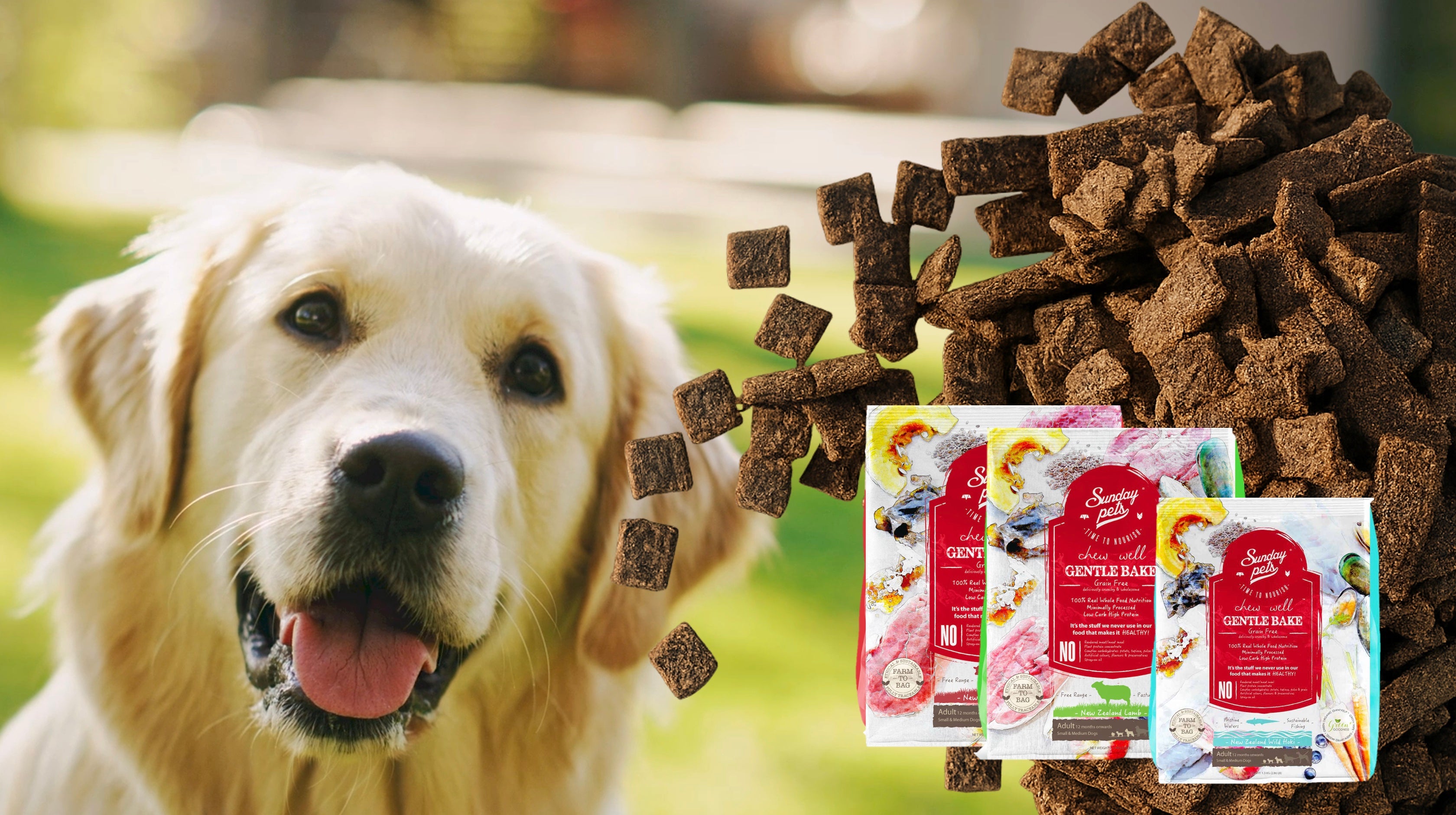 Hypoallergeen hondenvoer met lamvlees - Sunday Pets Gentle Bake 1,3kg