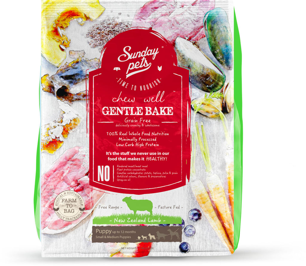 Hypoallergeen hondenvoer met lamvlees - Sunday Pets Gentle Bake 1,3kg